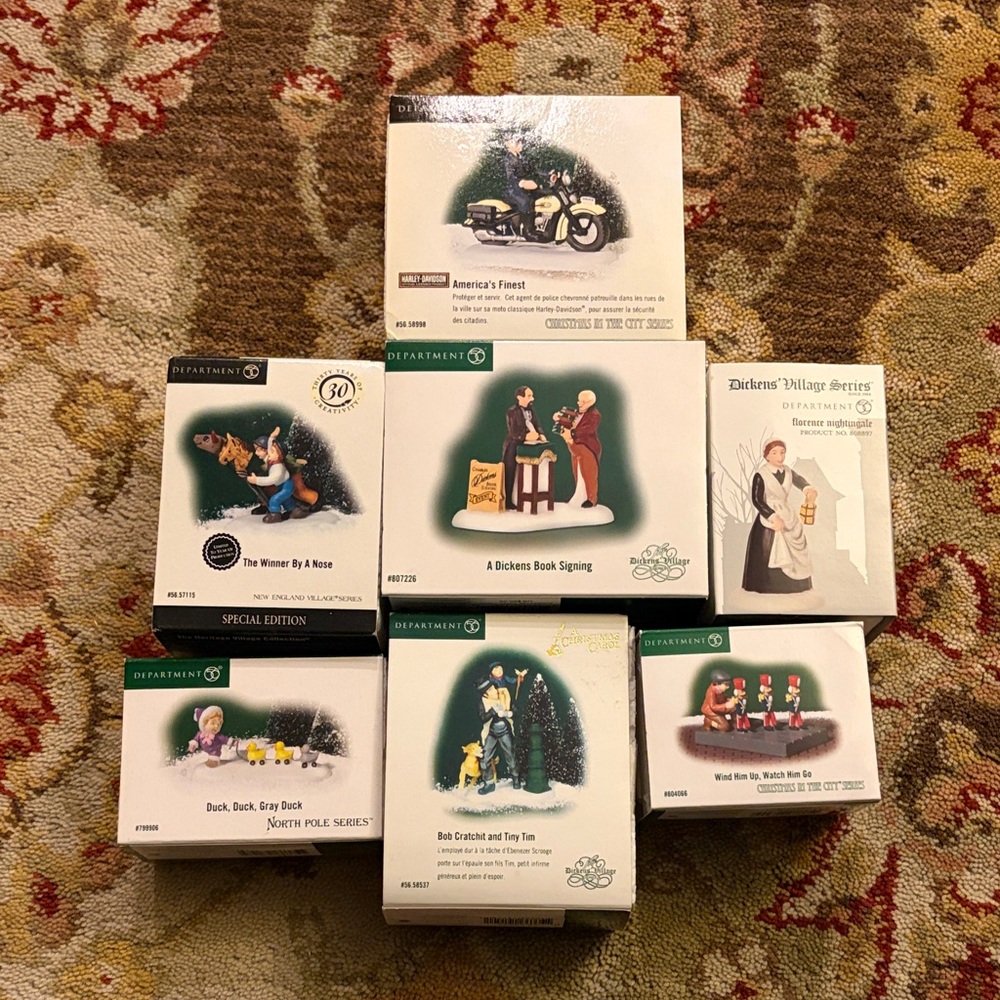 Department 56 Assorted Christmas Village Figures